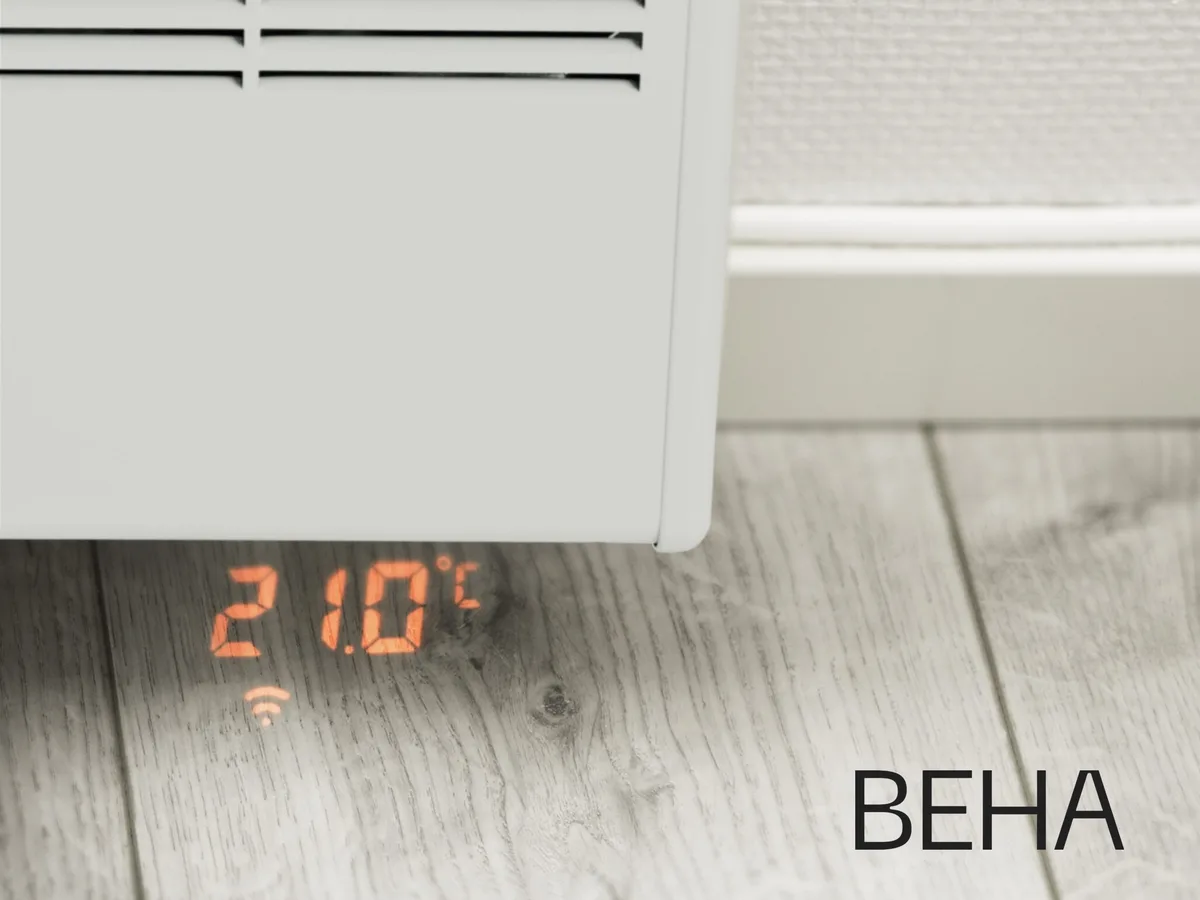 Norveški radijator Beha s prikazom temperature