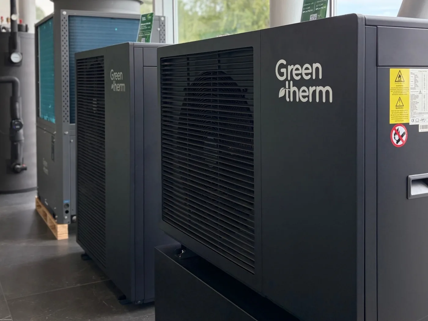 Dizalice topline Green Therm u izložbenom prostoru