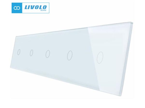 Livolo stakleni panel 1 tipka + 1 tipka + 1 tipka + 1 tipka + 1 tipka