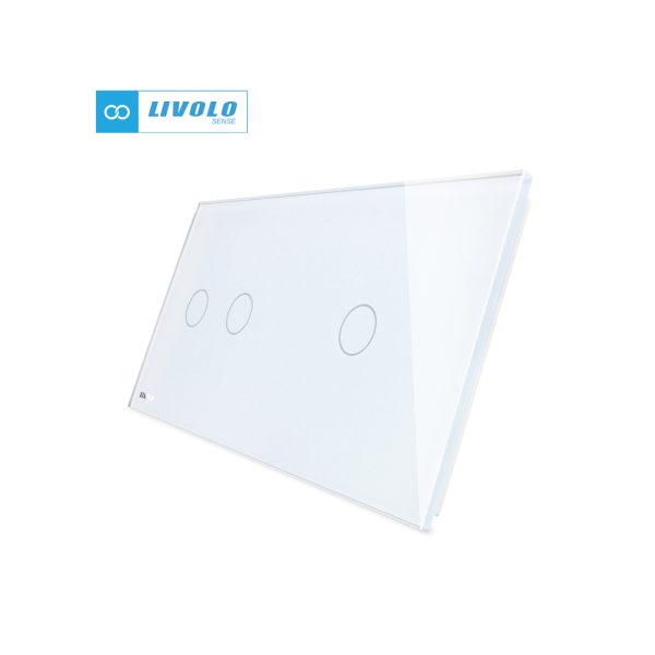Livolo stakleni panel 2 tipke + 1 tipka
