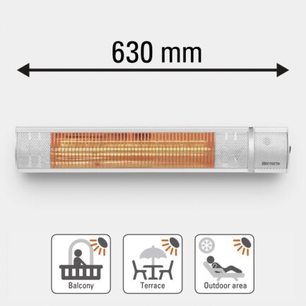 Infracrvena grijalica Trotec IR 2050 (IP65) s daljinskim upravljačem 2000W